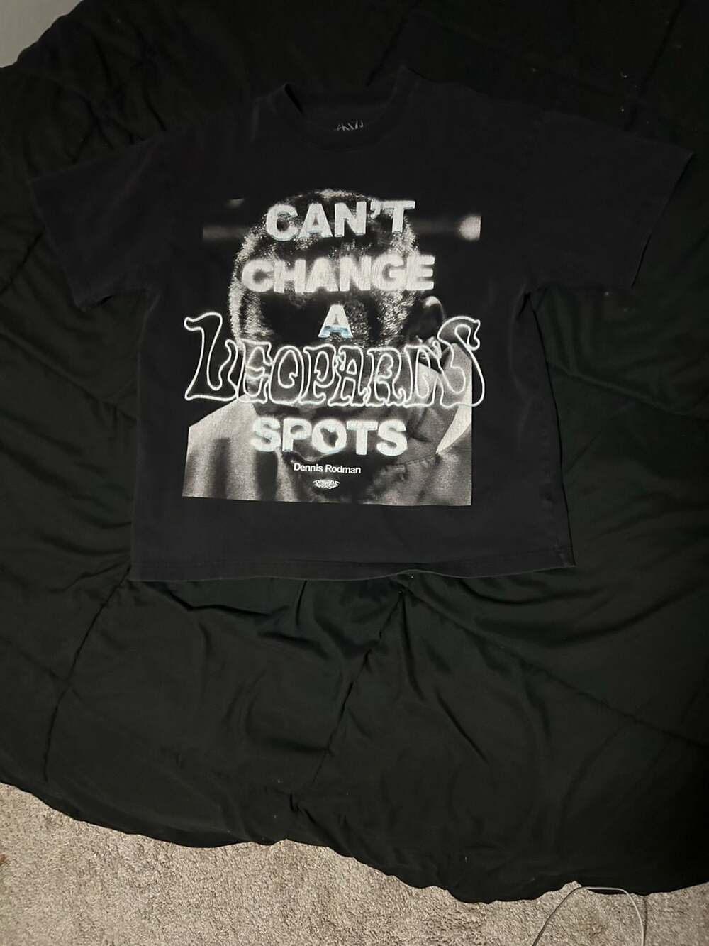 Rodman Apparel Dennis Rodman "Can't Change A Leopard's Spots" T-Shirt Size M